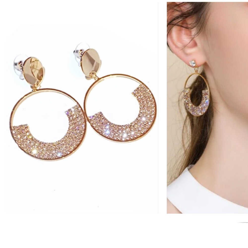 🎉Crystal Rhinestone Drop Earrings